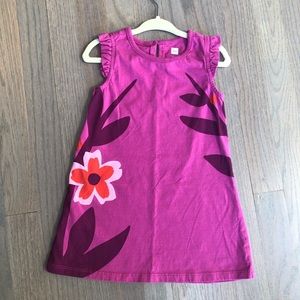NWOT Tea Collection Ruffle Shoulder Baby Dress